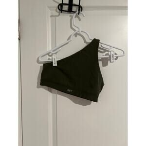 Set Active One Shoulder Sports Bra – Size Small – Green